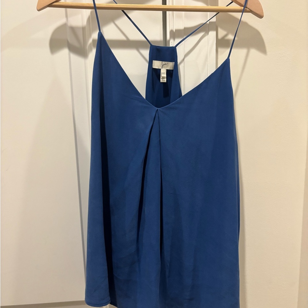 Joie Sapphire Blue Silk Camisole